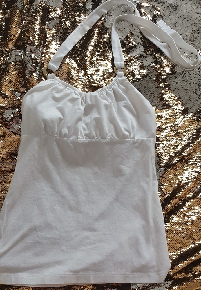 White Banana Republic Halter Top
